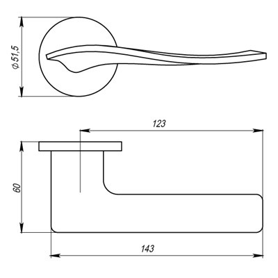 РУЧКА РАЗДЕЛЬНАЯ AQUA URS MWSC-33 ИТАЛЬЯНСКИЙ ТИСНЕНЫЙ